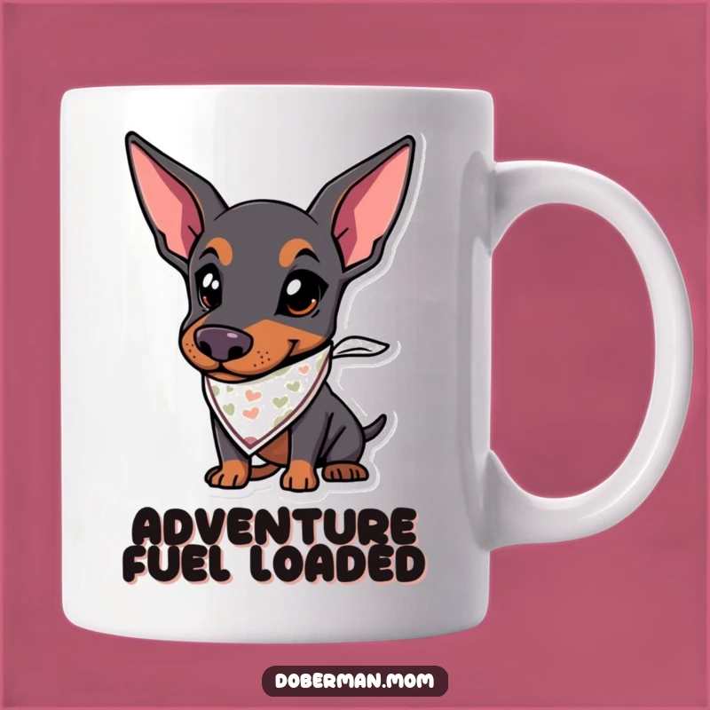 Funny Doberman Adventure Mug A Hilarious Companion for Explorers