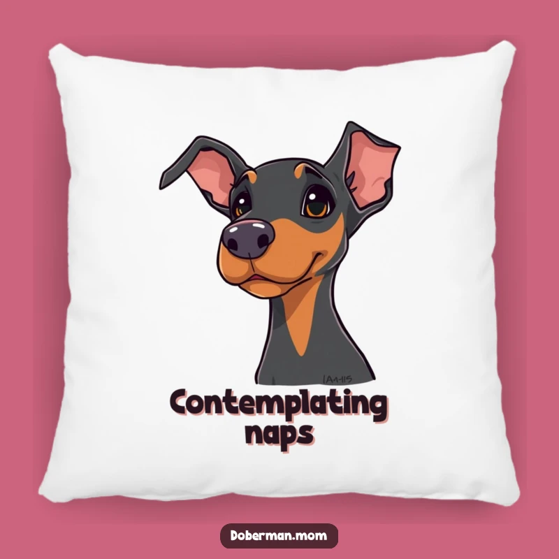 Funny Doberman Pillow: Cozy Curiosity, Adorable Home Decor and Hilarious Gift