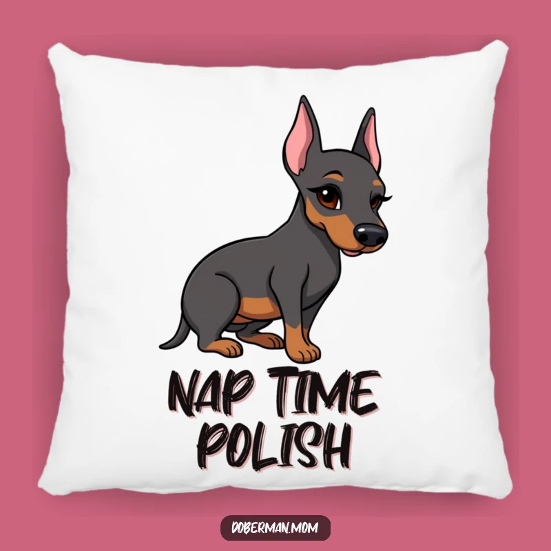 Funny Doberman Boot Pillow: Winking Dog Accent, Cozy Comfort Gift
