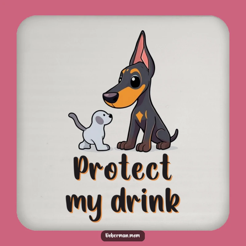 Protective Doberman Coasters: Guard Your Surfaces with Funny Doggy Charm