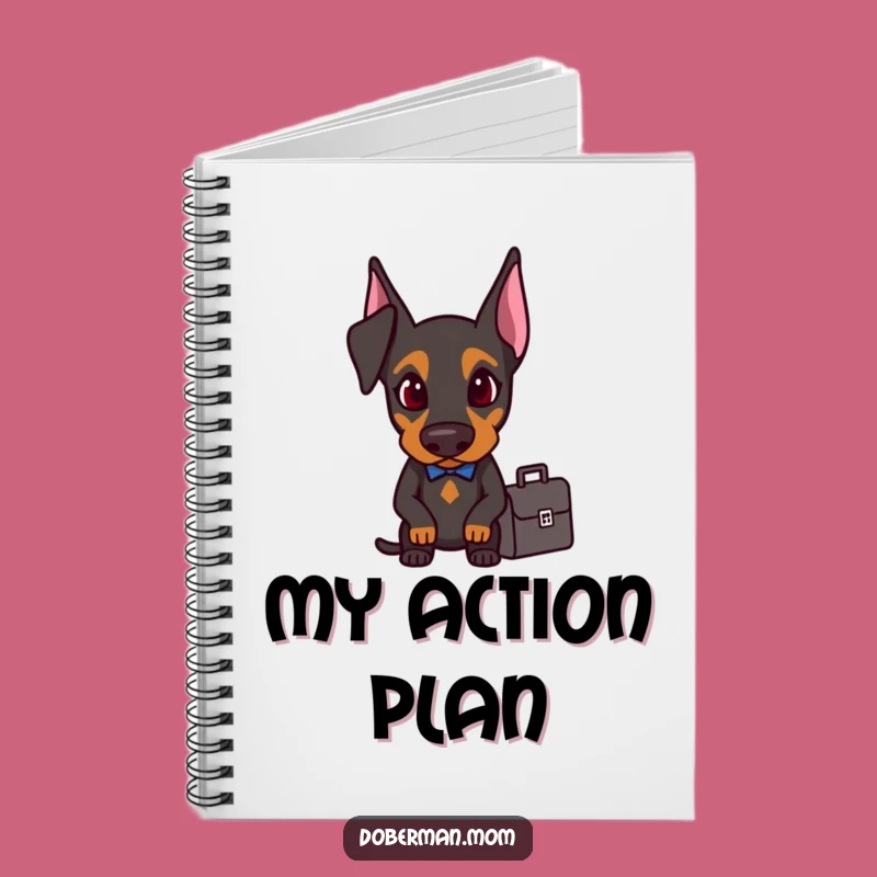 Funny Doberman Business Notebook: Plan Your Success with Pooch Drive, Great Funny Gift