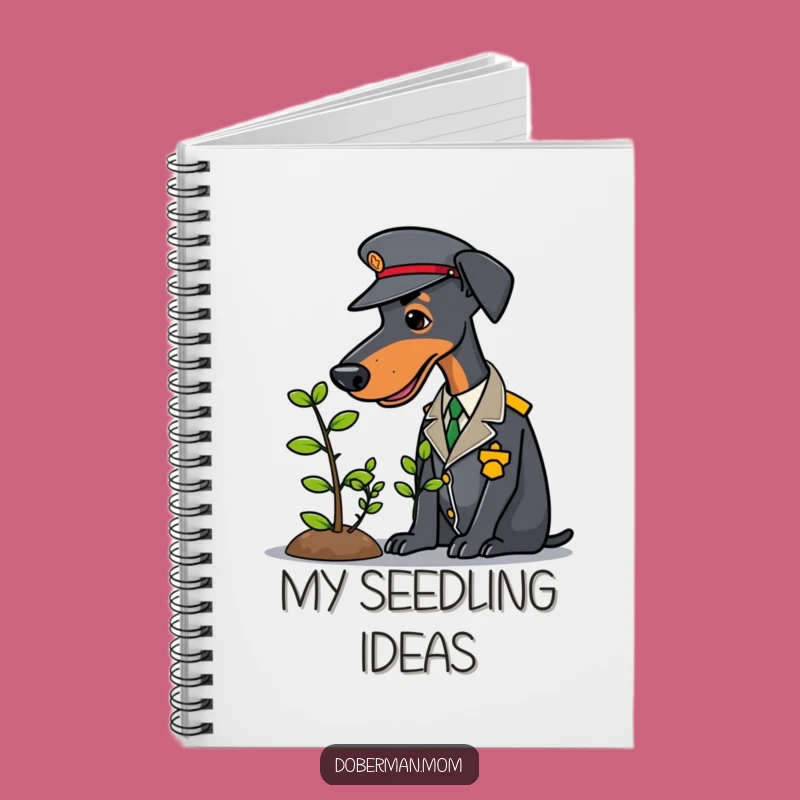 Funny Doberman Gardener Notebook: Plan Your Plots with Pooch Panache, Great Funny Gift