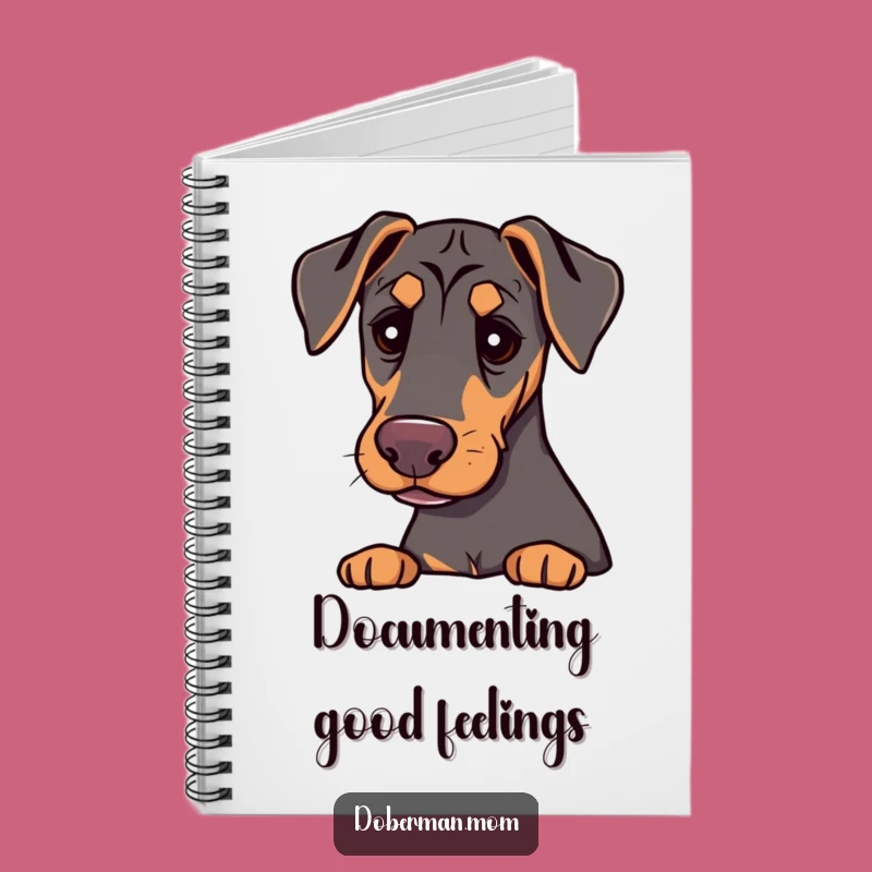 Funny Doberman Gentle Notebook: Jot Down Kind Thoughts Gift