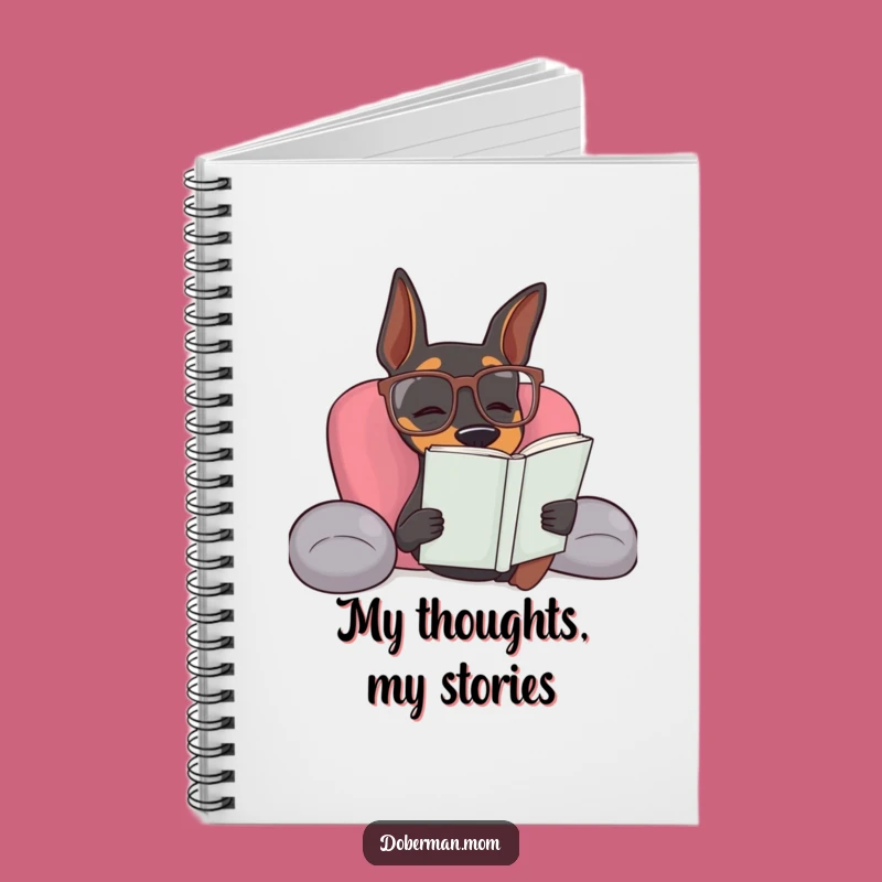 Funny Doberman Reading Notebook: Jot Down Ideas with Bookish Charm