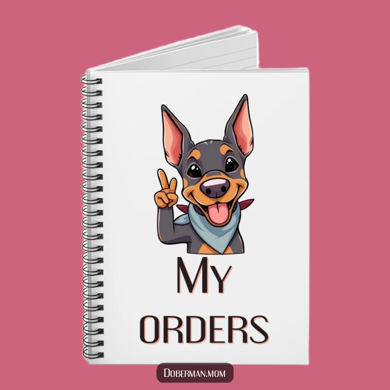 Funny Doberman Salute Notebook: Journal Your Duties with this Hilarious Dog Book