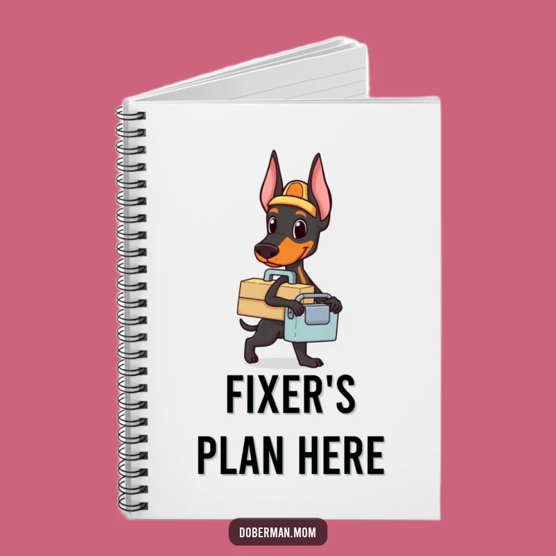 Funny Doberman Toolbox Notebook: Plan Your Projects, Handy Dog Journal Gift