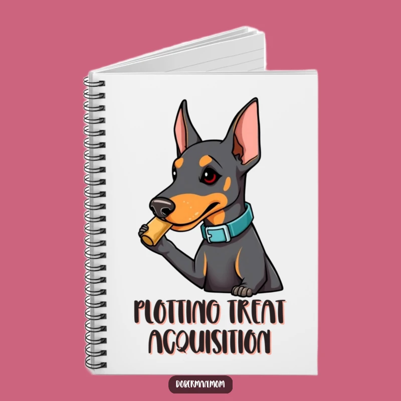 Funny Doberman Treat Notebook: Nudging for Notes with Style