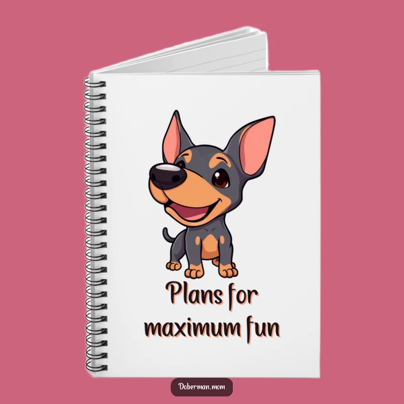 Funny Doberman Notebook: Bark Out Your Ideas, Ideal Funny Gift for Active Minds