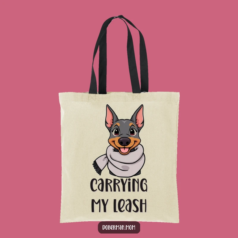Funny Doberman Tote Bag: Carry Your Essentials with Elegant Dog Humor