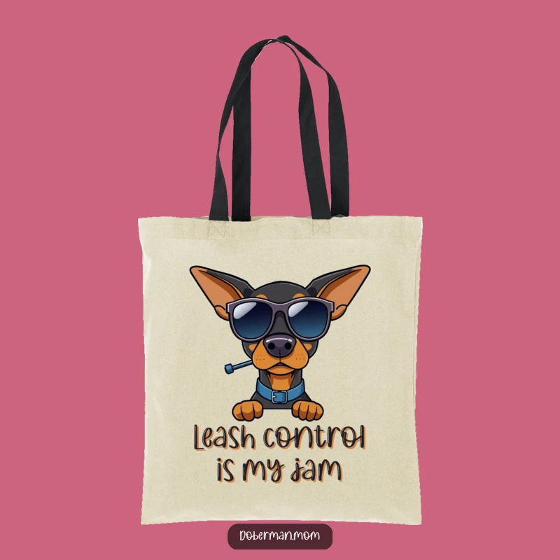 Funny Doberman Traffic Cop Tote Bag: Carry Humor, Perfect Accessory Gift